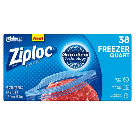 Ziploc Ziploc Value Pack qt. Freezer Bag, PK342 00381